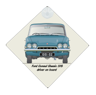 Ford Consul Classic 315 1961-62 Car Window Hanging Sign
